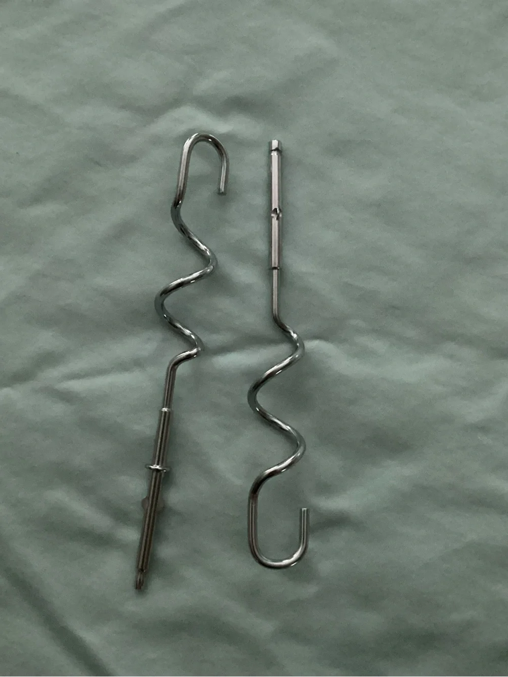 Set of 2 Dough Hook Attachments for Kitchen Aid Hand Mixer